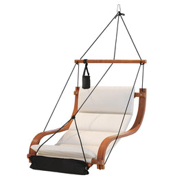 Hammock Chair Wooden Hanging Indoor Outdoor Lounge Patio Furniture Kings Warehouse 