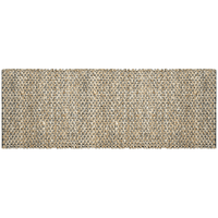Hand Braided Jute Runner with Green Textured Weave 50 x 120 cm EOFY Kings Warehouse 