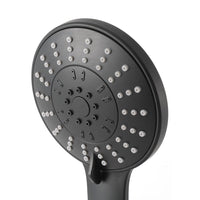 Handheld Shower Head 4.5" High Pressure 5 Modes Poweful Round Black Home & Garden Kings Warehouse 