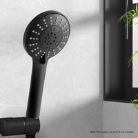 Handheld Shower Head 4.5" High Pressure 5 Modes Poweful Round Black Home & Garden Kings Warehouse 