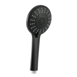 Handheld Shower Head 4.5" High Pressure 5 Modes Poweful Round Black Home & Garden Kings Warehouse 