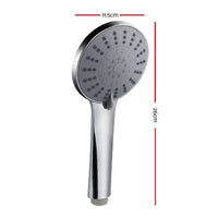 Handheld Shower Head 4.5" High Pressure 5 Modes Poweful Round Chrome Home & Garden Kings Warehouse 