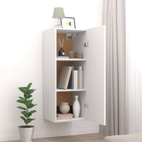 Hanging Wall Cabinet White 34.5x34x90 cm Engineered Wood Kings Warehouse 
