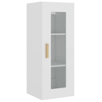 Hanging Wall Cabinet White 34.5x34x90 cm Kings Warehouse 