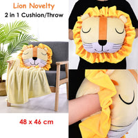 Happy Kids Lion Novelty Cushion/Throw Home & Garden Kings Warehouse 