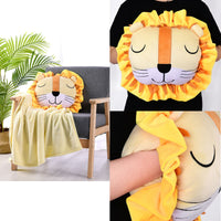 Happy Kids Lion Novelty Cushion/Throw Home & Garden Kings Warehouse 