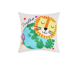 Happy Kids Our Planet Filled Square Cushion Home & Garden Kings Warehouse 