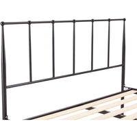 Hardy Double Bed Size Metal Frame Platform Mattress Base - Black bedroom furniture Kings Warehouse 