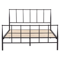 Hardy Double Bed Size Metal Frame Platform Mattress Base - Black bedroom furniture Kings Warehouse 