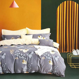 Harlo Grey 100% Cotton Reversible Quilt Cover Set King Home & Garden Kings Warehouse 