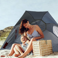 Havana Outdoors Beach Umbrella 2.4M Outdoor Garden Beach Portable Shade Shelter - Red Kings Warehouse 