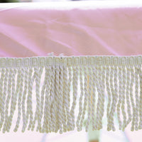 Havana Outdoors Beach Umbrella Portable 2 Metre Fringed Garden Sun Shade Shelter - Dusty Rose Kings Warehouse 