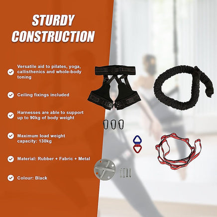 Heavy Bungee Cord Resistance Belt for Home Gym Yoga Bungee Rope Gravity Bungee (90kg) Sports & Fitness Kings Warehouse 