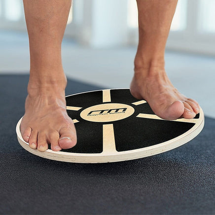 Heavy Duty 15.5" Wooden Balance Board with Non-Slip Pad Fitness Sports & Fitness Kings Warehouse 