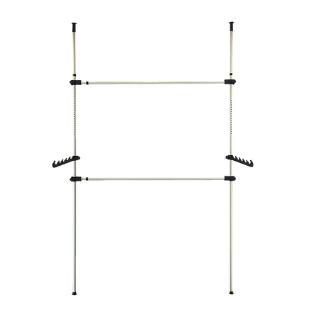 Heavy Duty Adjust Clothes Rail Storage Garment Shelf Hanging Display Stand Rack Furniture Kings Warehouse 