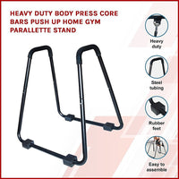 Heavy Duty Body Press Core Bars Push Up Home Gym Parallette Stand Kings Warehouse 