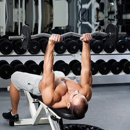 Heavy Duty EZ Curl Barbell – Weightlifting Bar with Spinlock Collars for Gym Training Sports & Fitness Kings Warehouse 