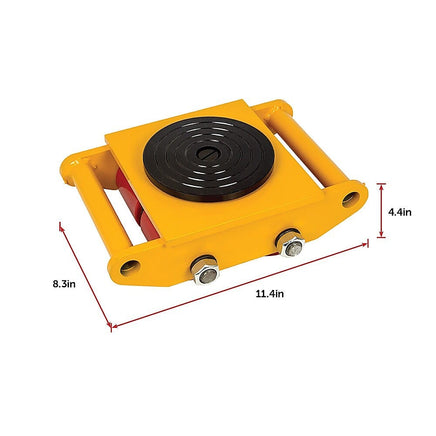 Heavy Duty Machine Dolly Skate Machinery Roller Mover Cargo Trolley 6T Tools Kings Warehouse 