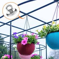 Heavy Duty Magnetic Hooks 30KG Countersunk Hole Eyebolt Kitchen, Office and Garage Kings Warehouse 