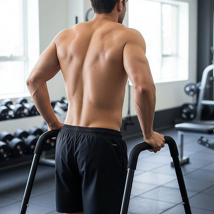 Heavy Duty Parallette Bars – Push Up & Core Strength Training Stands for Home Gym Sports & Fitness Kings Warehouse 