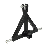 Heavy Duty Steel 3 Point 2" Trailer Hitch Receiver Tow Drawbar For Cat 1 Tractor