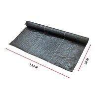 Heavy Duty Weed Control PP Woven Fabric Weed Mat Gardening Plant 1.83m x 30m Home & Garden Kings Warehouse 