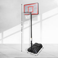 Height-Adjustable Basketball Hoop Backboard Portable Stand Kings Warehouse 