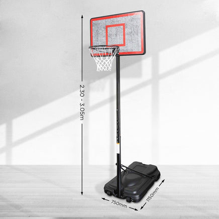 Height-Adjustable Basketball Hoop Backboard Portable Stand Kings Warehouse 