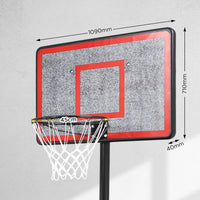 Height-Adjustable Basketball Hoop Backboard Portable Stand Kings Warehouse 