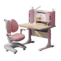 Height Adjustable Children Kids Ergonomic Study Desk 80cm Pink AU Furniture Kings Warehouse 