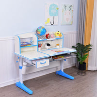 Height Adjustable Children Kids Ergonomic Study Desk Chair Set 120cm Pink AU Baby & Kids Kings Warehouse 