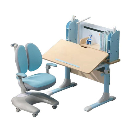 Height Adjustable Children Kids Ergonomic Study Desk Chair Set 80cm Blue AU Baby & Kids Kings Warehouse 