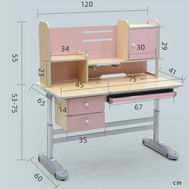Height Adjustable Children Kids Ergonomic Study Desk Only 120cm Pink AU Baby & Kids Kings Warehouse 