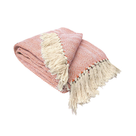 Herringbone Extra Large Throw Rug Orange Home & Garden Kings Warehouse 