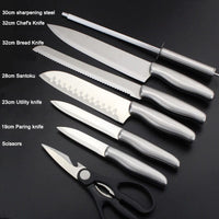 High-Carbon Stainless Steel 14-Piece Kitchen Knife Set Chefs Cooks Knives Knife Sharpening Kings Warehouse 