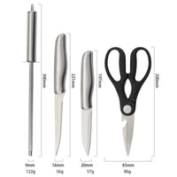 High-Carbon Stainless Steel 14-Piece Kitchen Knife Set Chefs Cooks Knives Knife Sharpening Kings Warehouse 