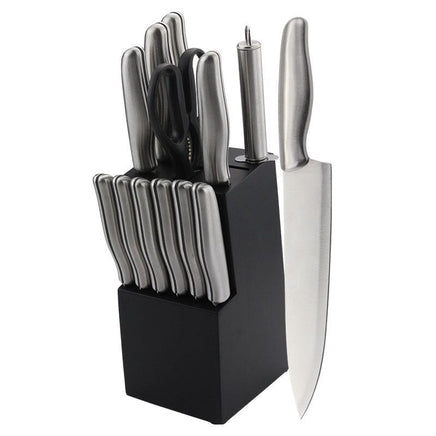 High-Carbon Stainless Steel 14-Piece Kitchen Knife Set Chefs Cooks Knives Knife Sharpening Kings Warehouse 