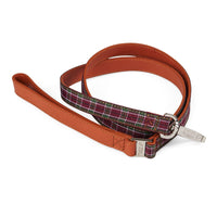 Highland Purple Tartan Dog Lead Kings Warehouse 