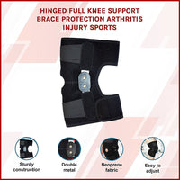 Hinged Full Knee Support Brace Protection Arthritis Injury Sports Health & Beauty Kings Warehouse 