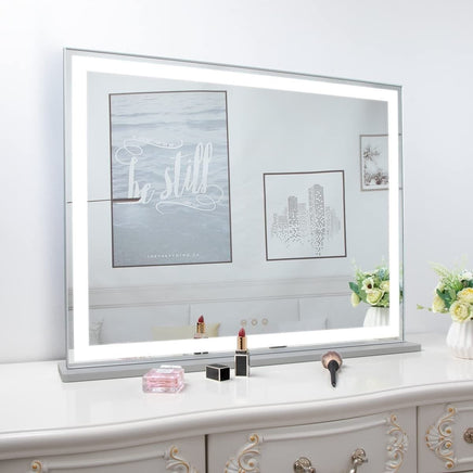 Hollywood LED Makeup Mirror with Smart Touch Control and 3 Colors Dimmable Light (72 x 56 cm) Kings Warehouse 
