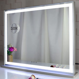 Hollywood LED Makeup Mirror with Smart Touch Control and 3 Colors Dimmable Light (72 x 56 cm) Kings Warehouse 