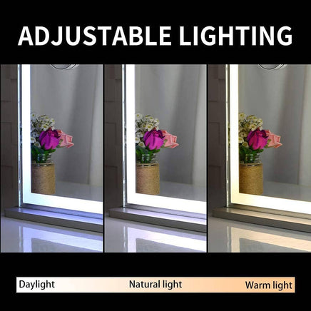Hollywood LED Makeup Mirror with Smart Touch Control and 3 Colors Dimmable Light (72 x 56 cm) Kings Warehouse 
