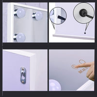 Hollywood Makeup Vanity Mirror with LED Lights and Detachable 10X Magnification Mirror (White, 62 x 51 cm) Kings Warehouse 