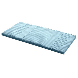 Home Bedding Cool Gel 7-zone Memory Foam Mattress Topper w/Bamboo Cover 8cm - Single Furniture Frenzy Kings Warehouse 
