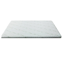 Home Bedding Cool Gel Memory Foam Mattress Topper w/Bamboo Cover 5cm - Single Mid-Season Super Sale Kings Warehouse 