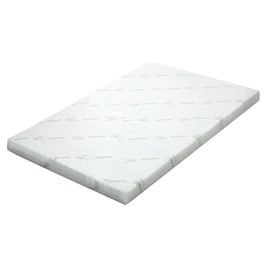 Home Bedding Cool Gel Memory Foam Mattress Topper w/Bamboo Cover 8cm - Single Bedroom Makeover Kings Warehouse 