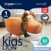 Home Master Kids Animal Stool Lion Character Premium Quality Kings Warehouse 