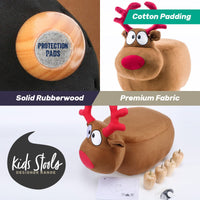Home Master Kids Animal Stool Reindeer Character Premium Quality Kings Warehouse 