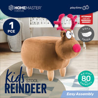 Home Master Kids Animal Stool Reindeer Character Premium Quality Kings Warehouse 