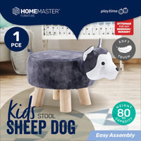 Home Master Kids Animal Stool Sheep Dog Character Premium Quality Kings Warehouse 